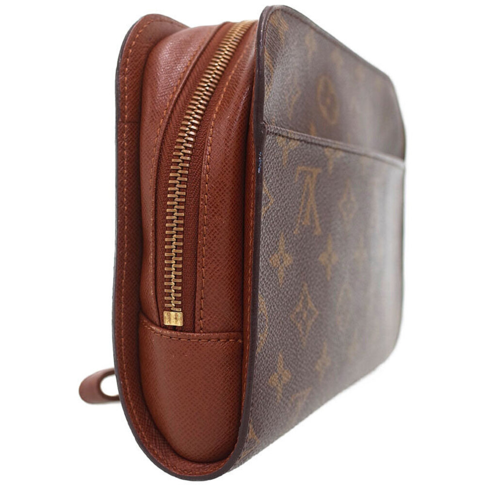 Louis Vuitton Bag Orsay Shoulder Brown Leather Monogram